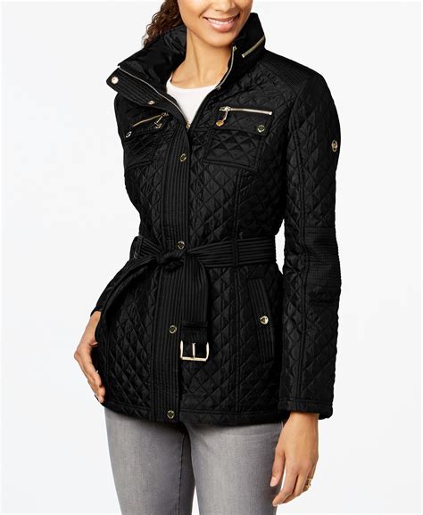 michael kors jacket macys on sale for women|Michael Kors ladies leather jacket.